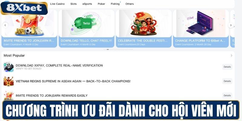 Các chương trình ưu đãi dành cho hội viên mới